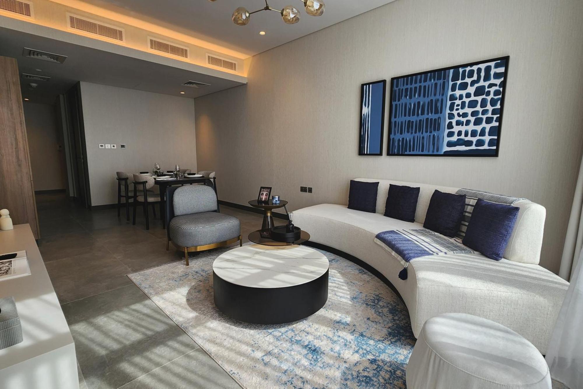Charthouse Bahrain Ξενοδοχείο Μανάμα Εξωτερικό φωτογραφία A living room at the Ritz-Carlton, DIFC